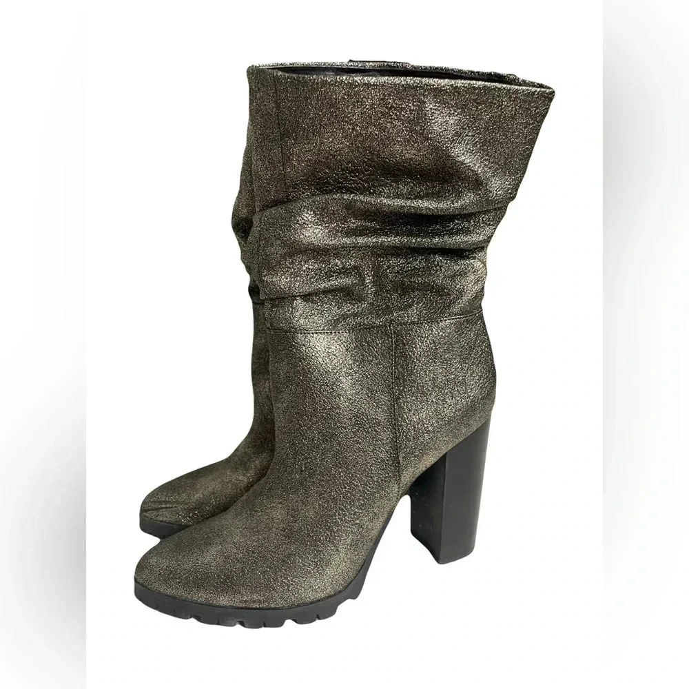 Katy Perry “The Raina” Glitter Ankle Boots - Black/Metallic